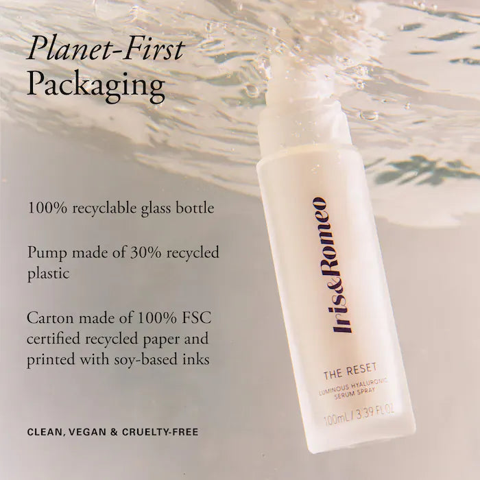 The Reset | Luminous Hyaluronic Serum Spray – Iris&Romeo
